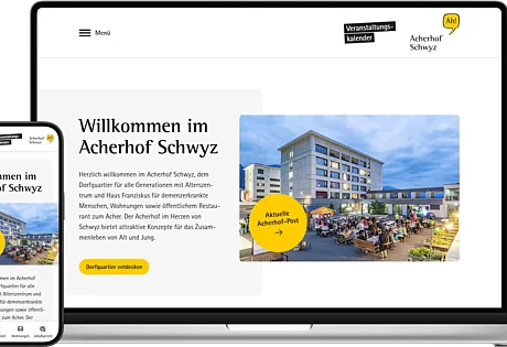Startseite einer Website